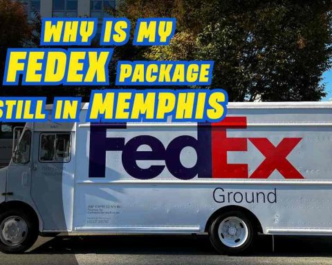 why is my fedex package still in memphis
